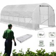 PREMIUM TUNEL OGRODOWY FOLIAK FOLIOWY SZKLARNIA WARZYWA OWOCE BIAŁY UV 3X6M
