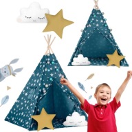 TIPI NAMIOT DLA DZIECI DUŻY DOMEK OGRODOWY LUB DO POKOJU 165cm + POKROWIEC