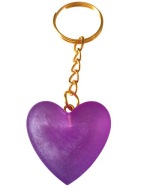 Brelok do kluczy SERCE serduszko z żywicy handmade dzień matki prezent