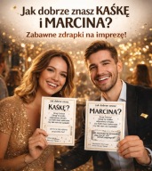 ZDRAPKA,ZDRAPKI impreza-PERSONALIZOWANE Jak dobrze znasz...? Dobra zabawa