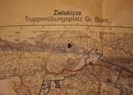 NIEMCY STARA MAPA - Zielskizze Truppenubungsplatz Gr. Born. 1 : 25000, 1938