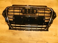 Atrapa Grill audi a3 12-16r 8v czarny połysk chrom