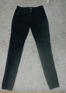 jeansy czarne z efektem push up r. 36