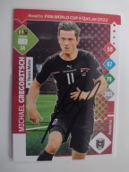 Karta panini autograf Austria Road to Qatar 2022 Michael Gregoritsch