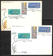 *FDC ROCZNIK 1961 Fi 1110-12 A,B kas. 2 szt. MISTRZOSTWA EUROPY / komplet