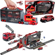 Zestaw Parking Tor Ciężarówka Garaż dla Dzieci z 5 Autkami