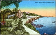 Nervi Passeggiata a mare e Pagoda - Barisione 1920