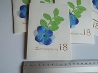 ZAPROSZENIE RĘCZNIE ROBIONE NA 18 URODZINY KOPERTA