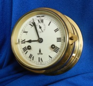 ZEGAR mechaniczny nakręcany DOM bije szklanki MARYNISTYCZNY JACHT