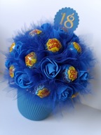 Słodki bukiet z lizaków 18 urodziny prezent 20 30 40 50 60 70 GRATIS