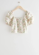 Other S t o r i e s kwiaty gorsetowy kwiatki coquette boho lniany len bufki