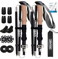 Kijki Trekkingowe Nordic Walking – 2 szt. Składane, Solidne + GRATIS