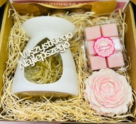 Eko Box sojowy kominek wosk zapachowy swieca dekoracyjna naturalna sojowa