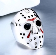 Sygnet Jason Maska 13-go w Piątek skull biker rock