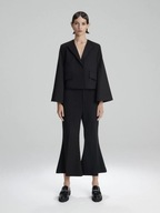 Reserved Brodka wełniane spodnie wełna flare rozszerzane szerokie nogawki M