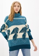 UNITED COLORS OF BENETTON sweter boho damski XS-S