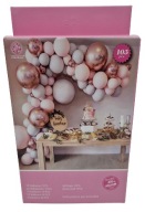 GIRLANDA BALONOWA 103 BALONÓW URODZINY ROK SHOWER RÓŻOWE ZŁOTE SZARE