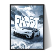 Plakat Lamborghini w ramce 30x40 cm obraz samochodu prezent