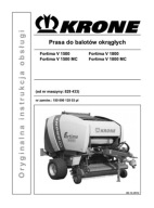 Krone FORTIMA V1500...V1800 MC - instrukcja obsługi pras do balotów PL