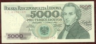 5000 zł. 1982 r. ser. CE UNC b. rzadka seria - PIĘKNY !!!