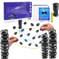 60 KAMIENI PODWÓJNY ZESTAW GRA MAGNETYCZNA RODZINNA GRA EDUKACYJNA SZACHY