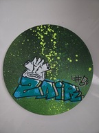 Praca artystyczna na płycie winylowej