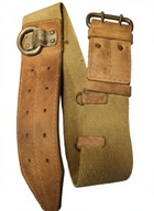 Pas strażacki bojowy PRL – brezent + skóra, zabytek