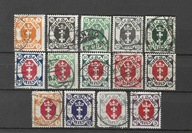 WMG 1921 Fi.67-80 O kasowane Wydanie obiegowe Herb na 8-kątnej tarczy