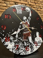 Zegar ścienny 3D Michael Jordan – koszykówka – dekoracja loft