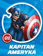 Shieldz Marvel Circle K Żetony nr 1 Nowe Ameryka