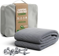 Dywan namiotowy wytrzymały 250x200 cm z gwoździami i torbą