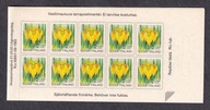 FINLANDIA** Kwiaty, kosaciec żółty, 10 znaczkowy zeszycik Mi 1199