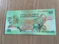 Wyspy Cooka - 10 dolarów - UNC