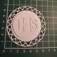 Scrapki papierowe, komunia, serwetka IHS - 2 szt