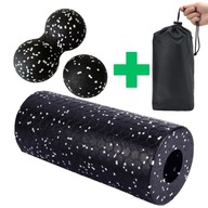 WAŁEK DO ROLOWANIA ROLKA ĆWICZEŃ + PIŁKA + DUOBAL ROLLER DO MASAŻU PLECÓW