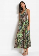 Hit !_NOWA oryginalna WYSZCZUPLAJĄCA sukienka PANTERA_WYGODNA z lycrą r.44