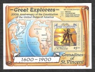 GRENADINES of ST.VINCENT-200 lat Konstytucji USA 1988 ** Mi B-34 (1709)