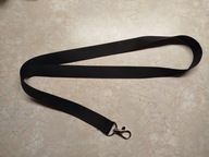 Smycz do kluczy gładka czarna dla WOŚP