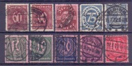 A6365 Niemcy znaczki urzędowe, dienstmarke z okresu 1921-1922