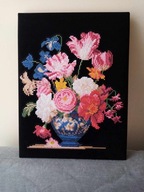 Bukiet kwiatów -Haft Diamentowy