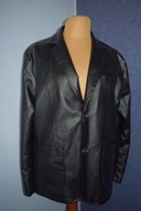 Kurtka skórzana ala marynarka czarna eco skóra nowa _XL