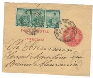 Argentyna 1901 Opaska gazetowa 1/2 centavos znaczki 100 Republika Niemcy