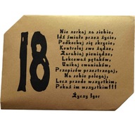 Koperta na pieniądze 18 urodziny