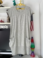 H TOPSHOP Luzna oversize M SWETERKOWA POPIEL