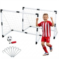 BRAMKA PIŁKARSKA DLA DZIECI 2w1 ZESTAW 2 SZTUKI OGRÓD PIŁKA POMPKA GRATIS