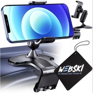 UCHWYT DO SAMOCHODU NA TELEFON KOKPIT DESKĘ KLIPS CARBON 360 STOPNI