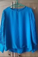 Bluzka elegancka długi rękaw chaber roz. XL