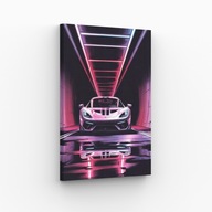 Obraz na Płótnie 40x70cm Auto Tunel Ciemność Sportowe Samochód Design Hit