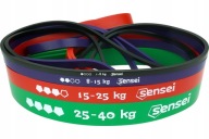 Zestaw gum oporowych Sensei Power Bands 1-40 kg 4 sztuki taśmy do ćwiczeń