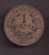 Duńskie Indie Zachodnie - 1 Cent 1868 rok